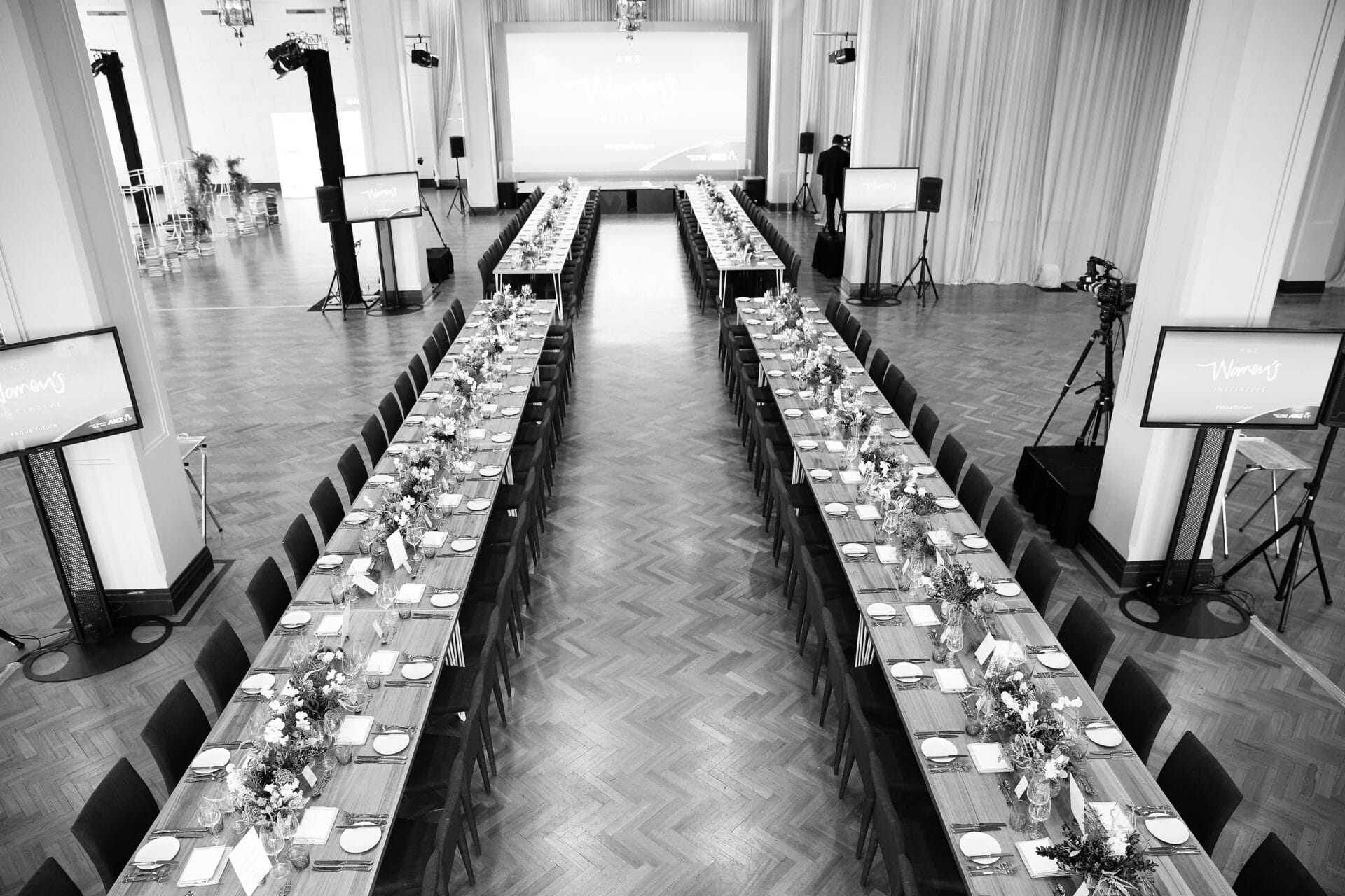 Event stage design and branding for ANZ Women’s Initiative