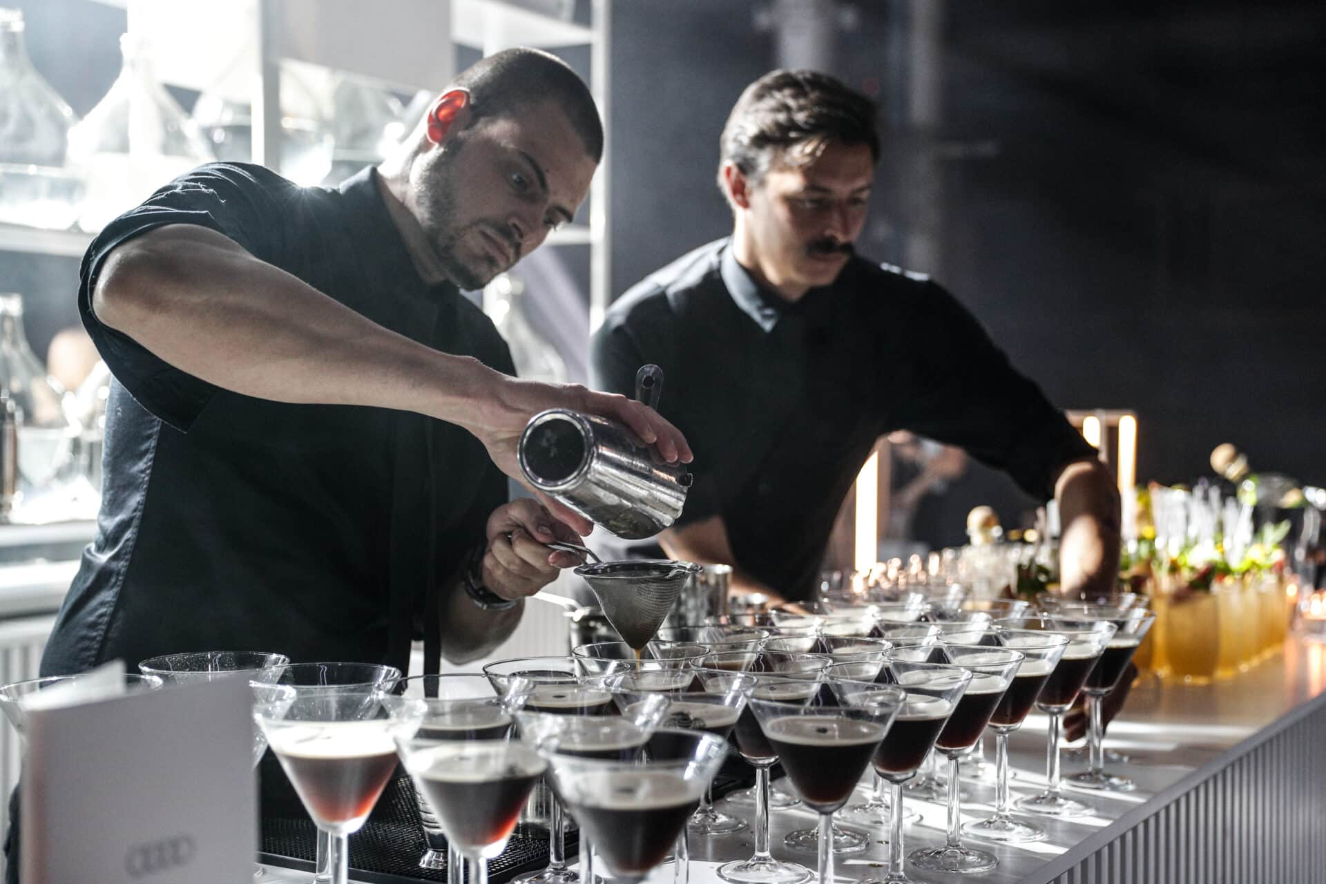 Bespoke bar and lounge created for Audi guests at Carriageworks Sydney